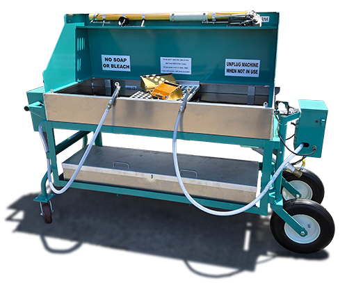 Washmaster II Commercial drywall tool washer – two-station hot-mud cleaning system with 45-gallon tank